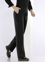 Broek in een modieuze wijdte ZWART
