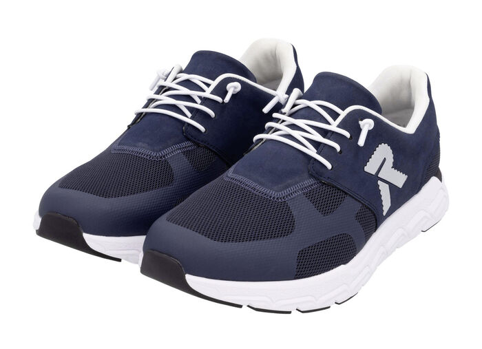 Rieker sneakers met elastische decoratieve vetersluiting DUNKELBLAU