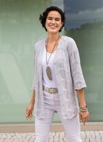 Cardigan met een mix van patronen in een golvend design 