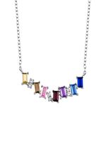 Elegantie in zilver: ketting met synthetische zirkonia 