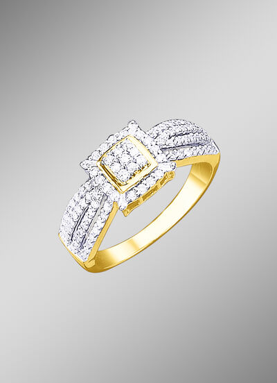 Damesring met diamanten 