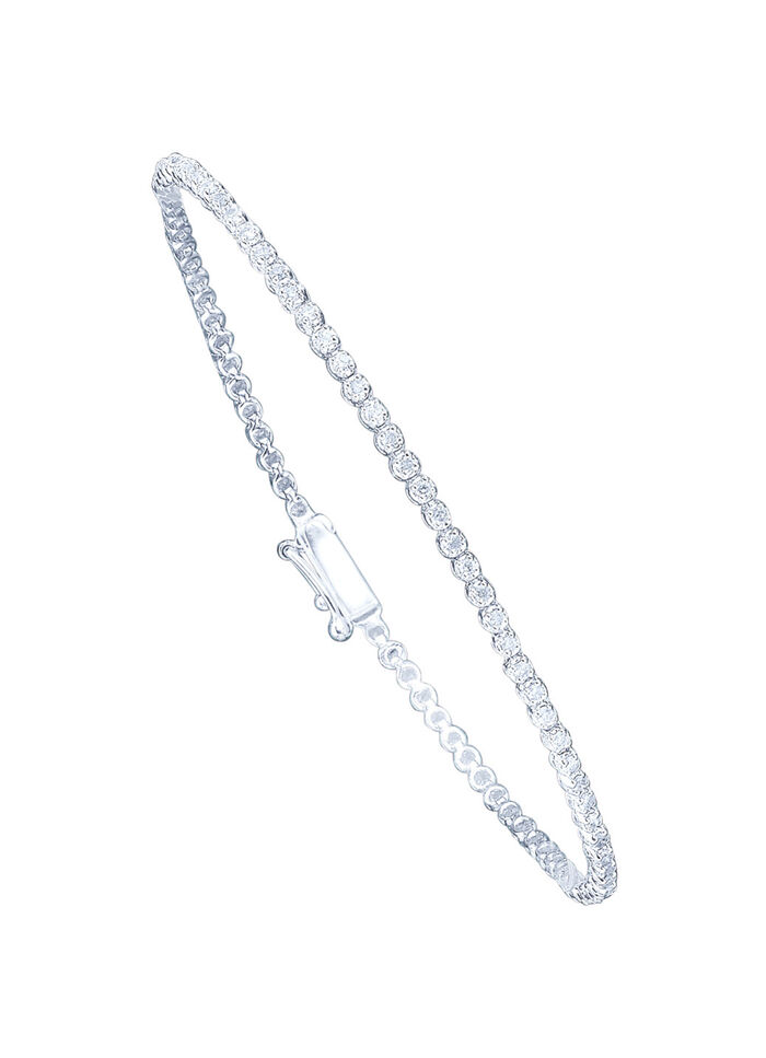 Hoogwaardige witgouden armband met diamanten 