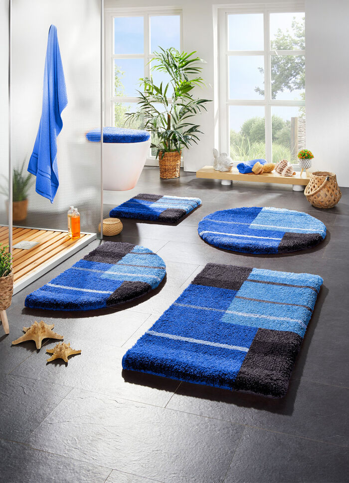 Badmat met antisliprug van Grund BLAU