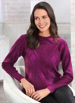 Trui met elegant glittereffect 