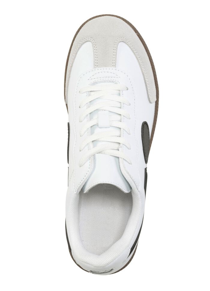 Sneakers gemaakt van synthetisch en suède WIT-ZWART