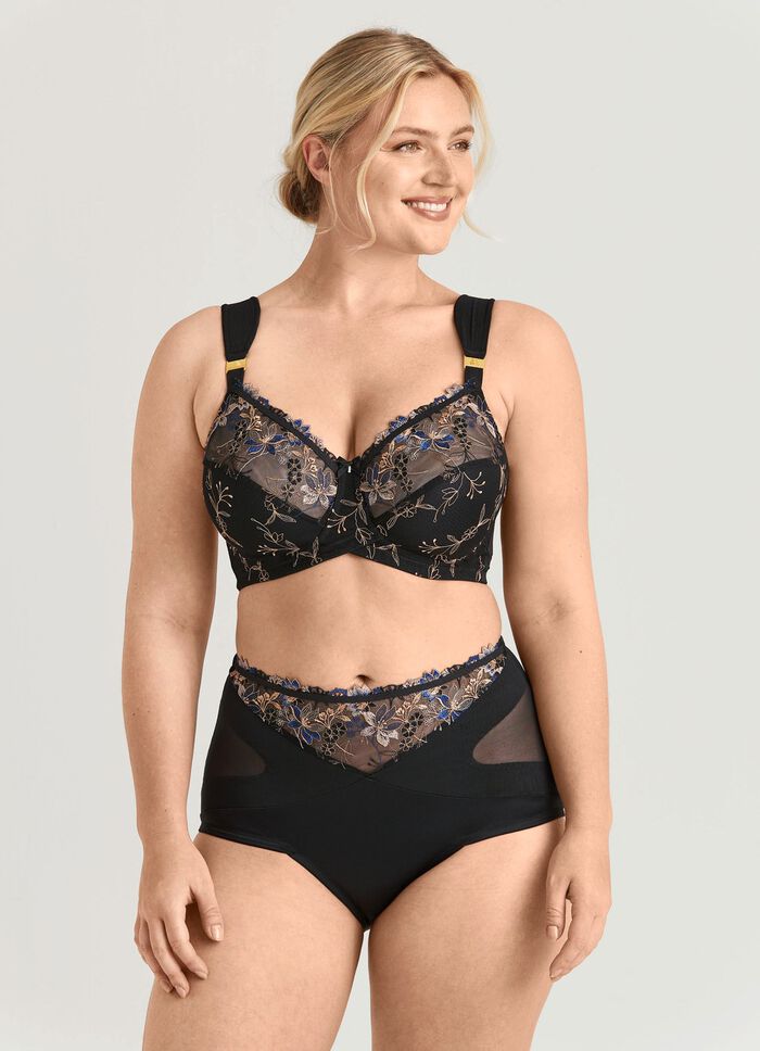 Miss Mary gordelslip met opvallend tule borduurwerk 