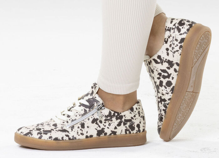 Waldläufer, modieuze damessneakers, breedte H, met uitneembaar voetbed BRAUN