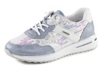 Sneakers met glinsterende pailletten BLEU-WIT