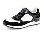 ELENA EDEN sneakers van nappa en suède SCHWARZ-WEISS