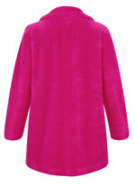 Jas van imitatiebont FUCHSIA