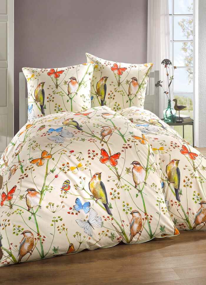 Zacht-Renforcé beddengoedset met all-over digitale print 