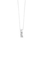 Moderne hanger met synthetische zirkonia en ankerketting 