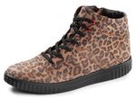 Trendy dameslaarzen, winterschoenen, breedte H, met rits BRUIN