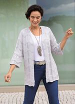 Cardigan met een mix van patronen in een golvend design 