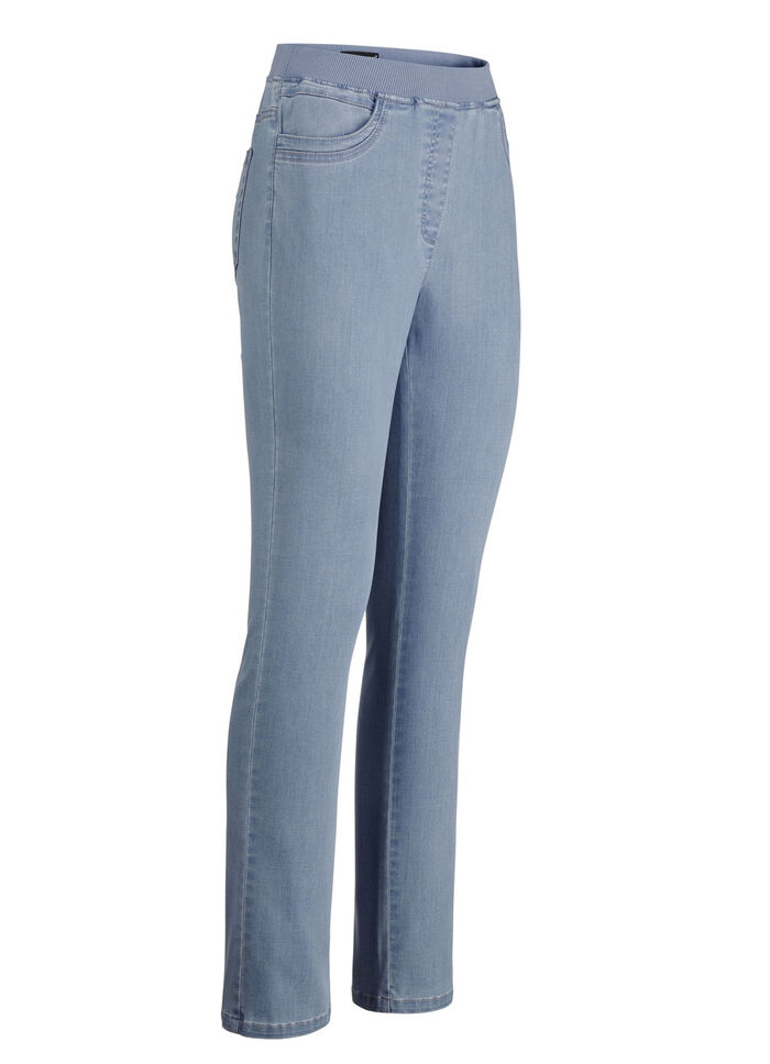 Pull-on-jeans LICHTBLAUW