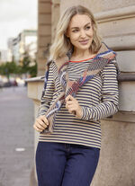 Shirt met strepenmotief 