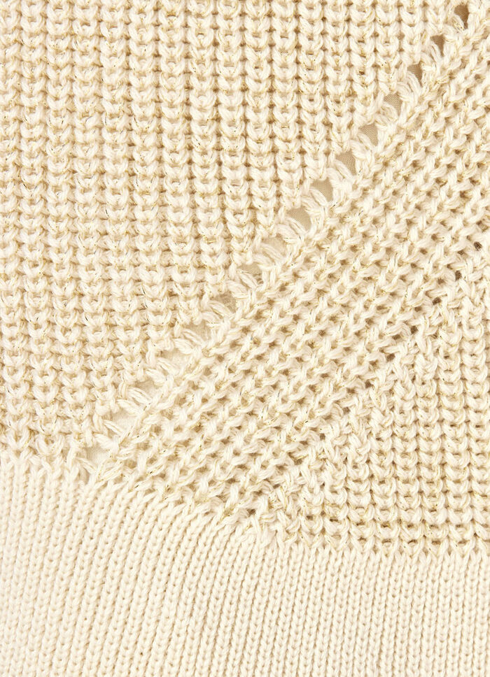 Cardigan met elegante glitter 
