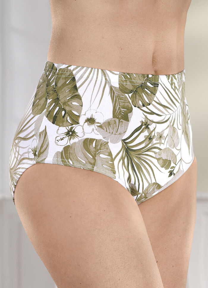 Set van vier slips met elastische tailleband 