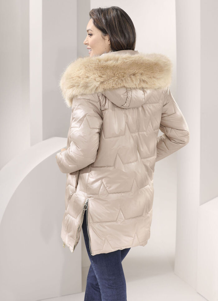 Jas met afneembare capuchon BEIGE