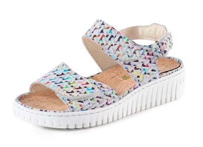 Ranger-sandaal van effectief bedrukt nubuckleer 