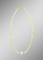 Ketting met parelglans en edelsteenglans 