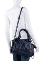 Collezione Alessandro tas met speelse versieringen DUNKELBLAU