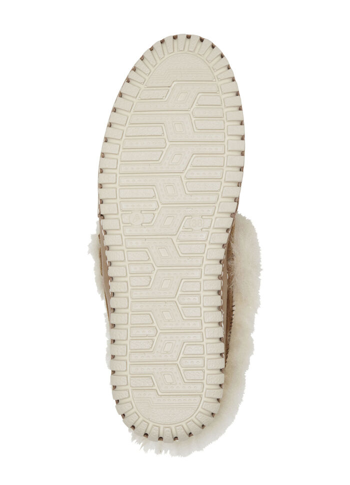 Gemini pantoffels gemaakt van zacht, beste suède COGNAC-BEIGE