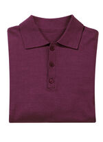 Polotrui met korte knoopsluiting in 4 kleuren BORDEAUX