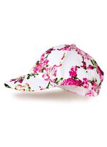 Trendy dames baseballpet met exotische bloemenprint 