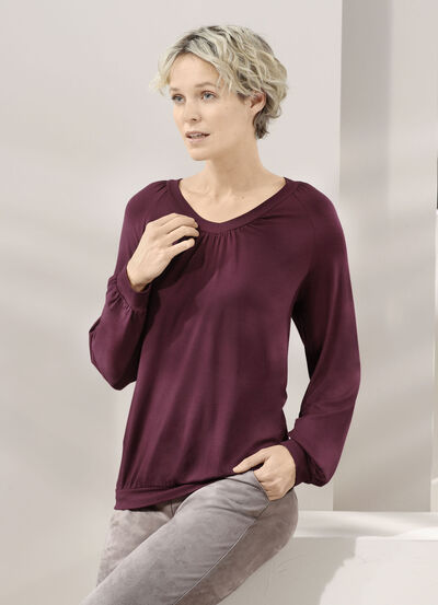 shirt met raglanmouwen 