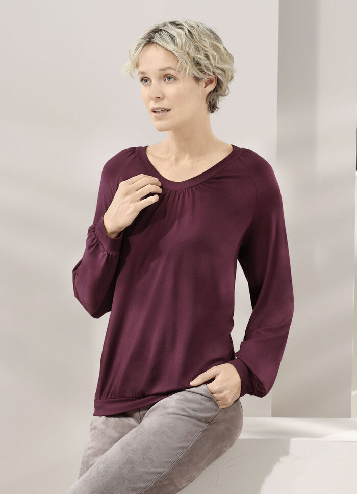 shirt met raglanmouwen 