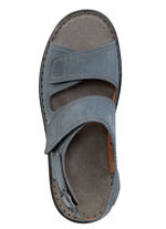 GINO GALANTE sandaal van gevet, geschaduwd rundnubuckleer JEANS