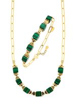 Elegantie ontmoet moderniteit – bezet met synthetisch malachiet 