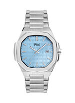 Quartz herenhorloge van roestvrij staal 