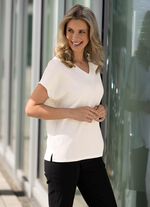 Shirt met zijsplitten in 2 kleuren 