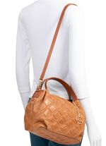 Laurina, tas, dames, met afneembare, verstelbare schouderband COGNAC