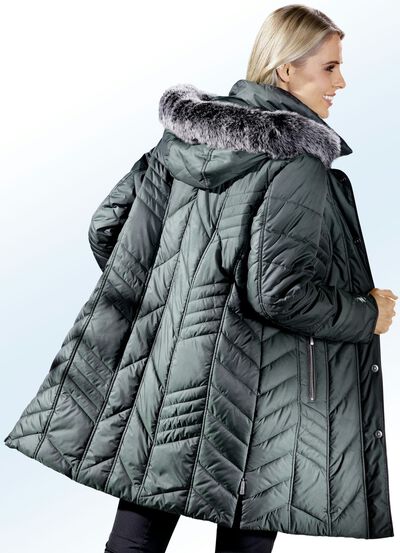 Korte jas met afneembare capuchon 