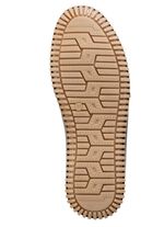 Gemini pantoffels van gekleurd rundnappaleer COGNAC-MOKKA