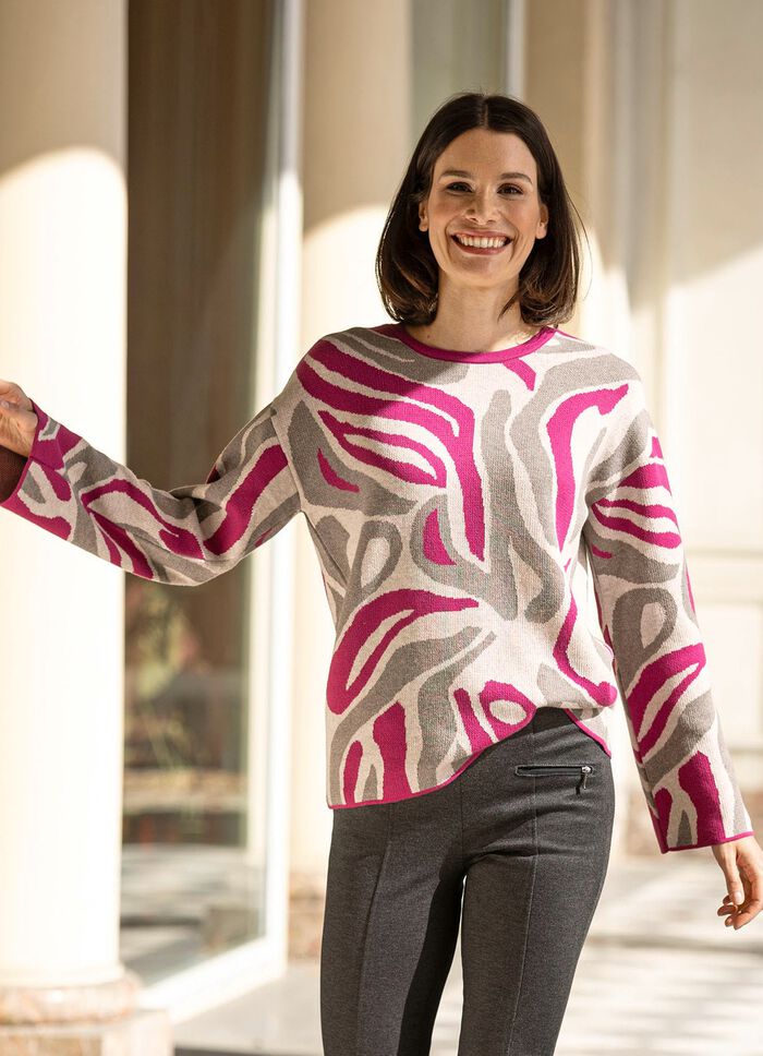 Trui in jacquardmotief 