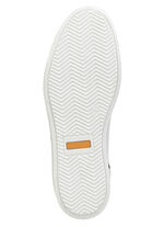 GINO Galante sneakers met contrasterende bies en decoratieve perforatie WIT