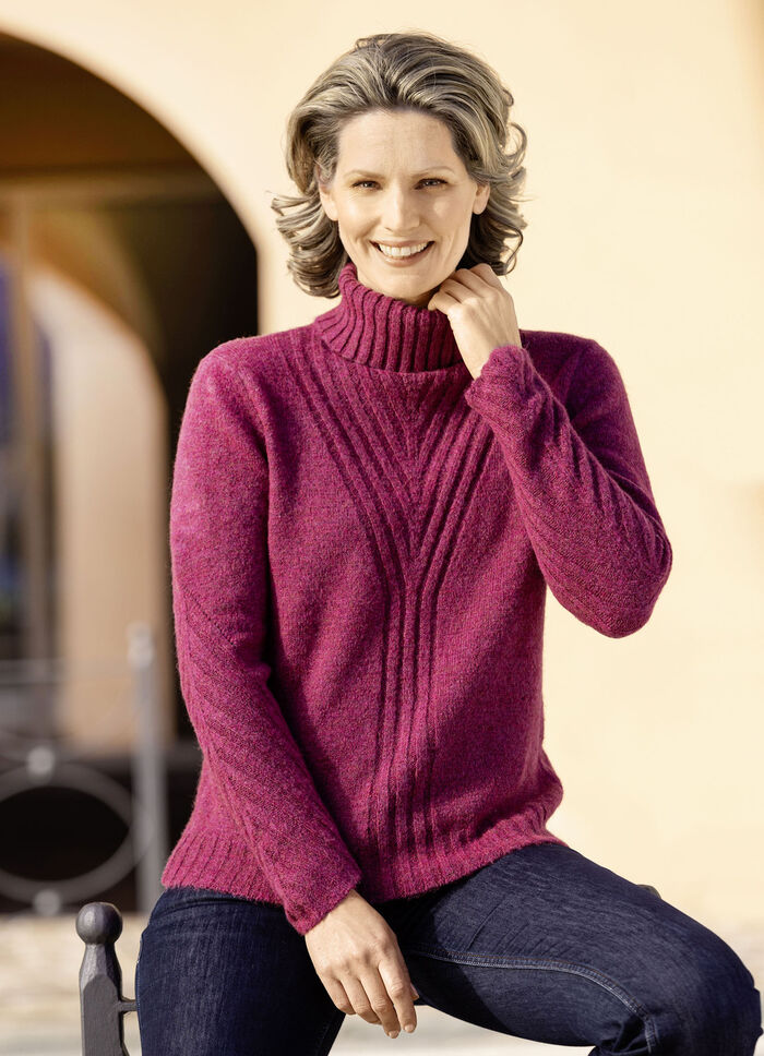 Trui van een zeer behaaglijke fleecekwaliteit BESSEN