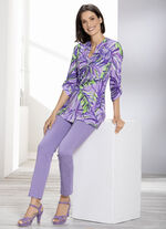 Shirttuniek met felgekleurde print 