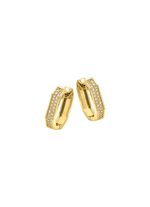 Elegante creolen met diamanten 