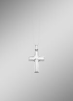 Zilveren kruis hanger 