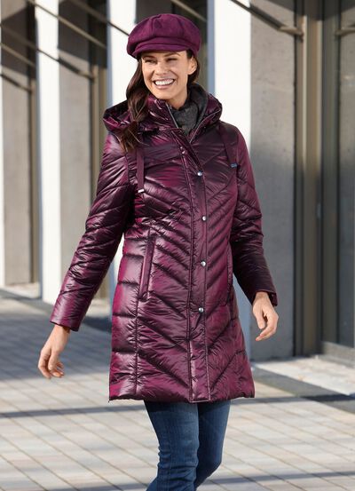 Korte jas met zijsplitten 