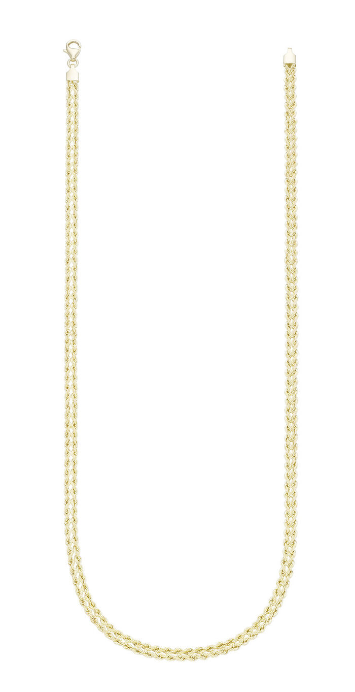 Koordkettingset van fijn goud 585/- 