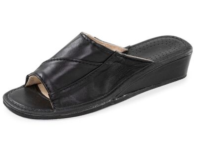 Klassieke damesmuiltjes, gemaakt van leer 