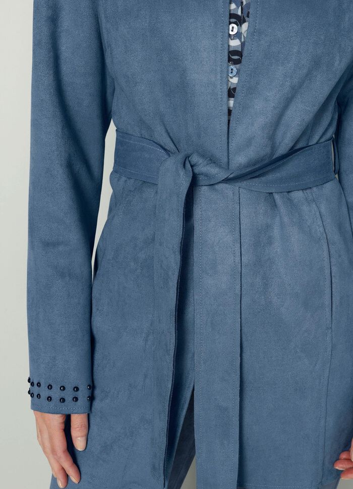 Blazer met klinknagels op de manchetten 