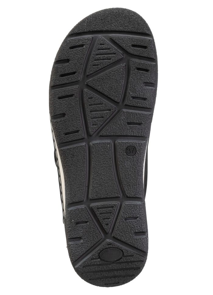 ELENA EDEN, comfortabele damesmuiltjes, breedte H, met uitneembaar voetbed SCHWARZ