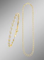 Elegante sieradenset in bicolor, 2 stuks 